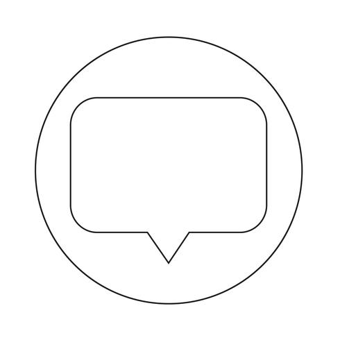 Speech bubble icon vector