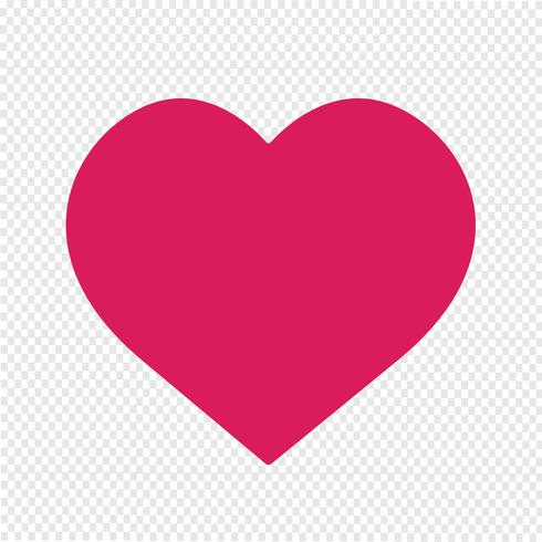 Heart icon vector illustration