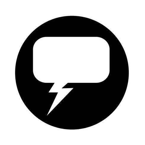 Speech bubble icon vector