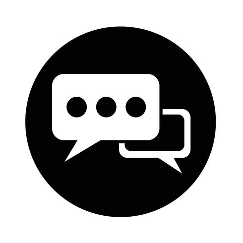 Speech bubble icon vector