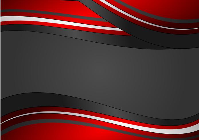 Fondo abstracto geométrico rojo y negro, ilustración vectorial vector