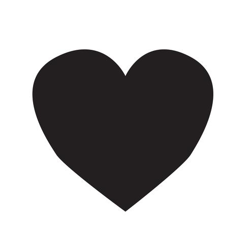 Ilustración de vector de icono de corazón