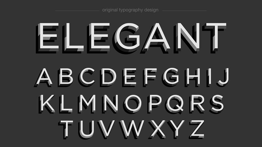 Black Bold Typography vector