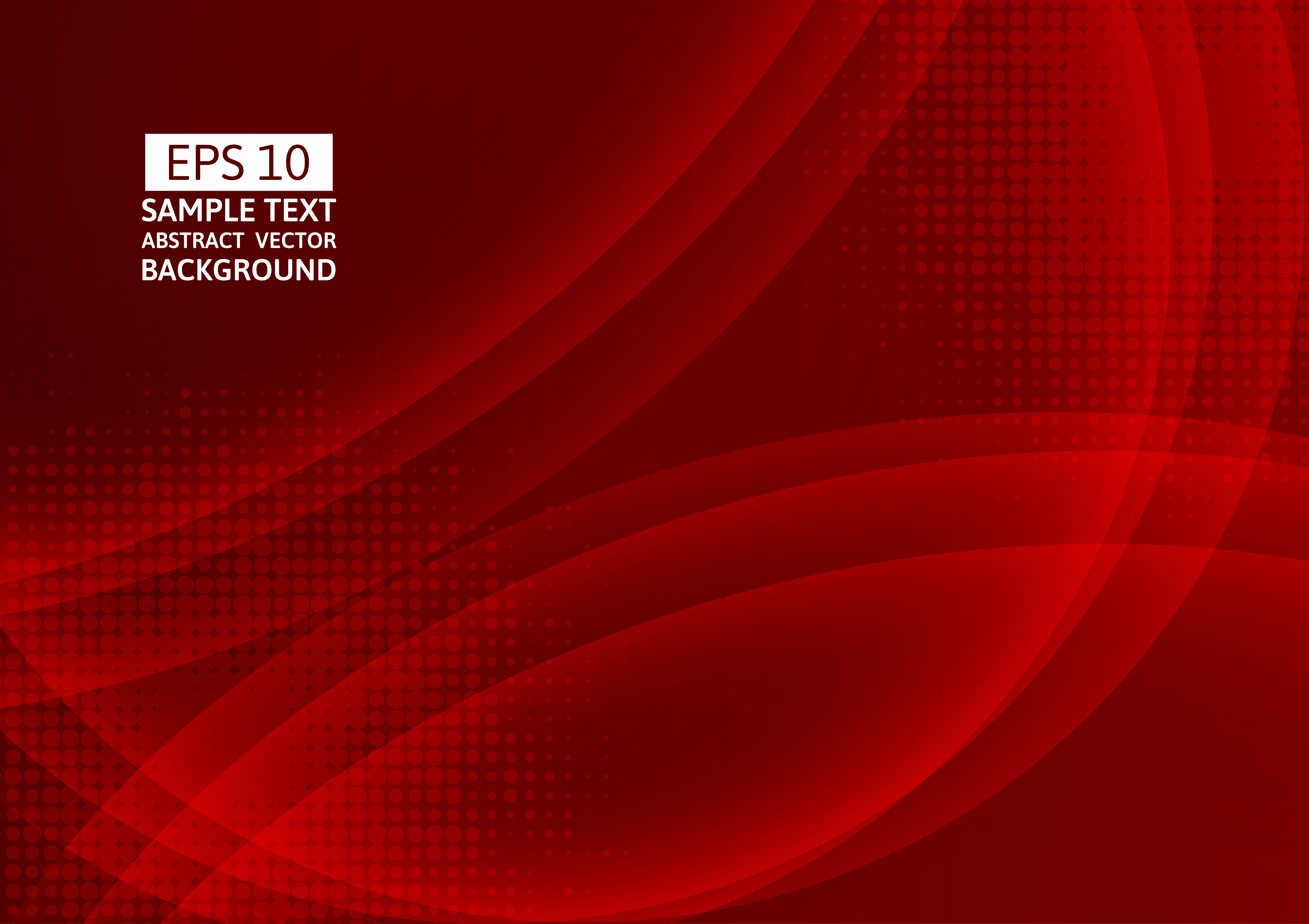 Red Color Wave Abstract Background Technology Modern Vector