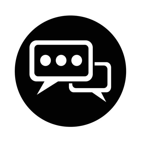 Speech bubble icon vector