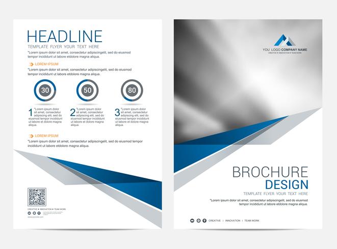 Brochure Layout template, cover design background vector