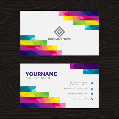 Colorful Business Card  vector