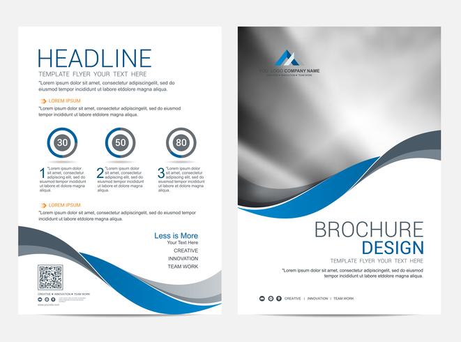 Brochure Layout template, cover design background vector