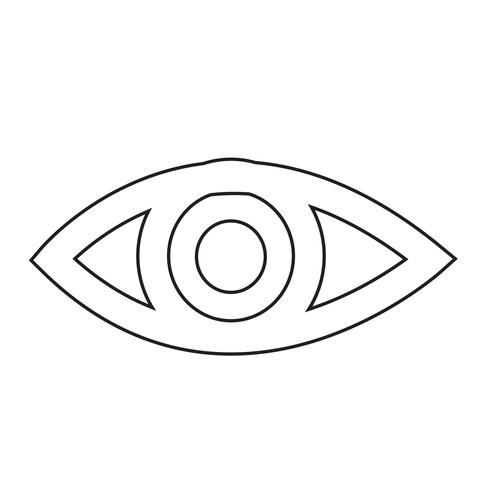 icono de ojo ilustración vectorial vector