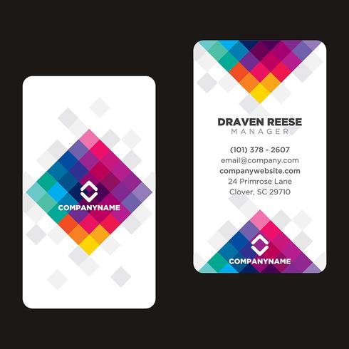 Colorful Business Card vector