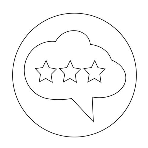 Speech bubble icon vector