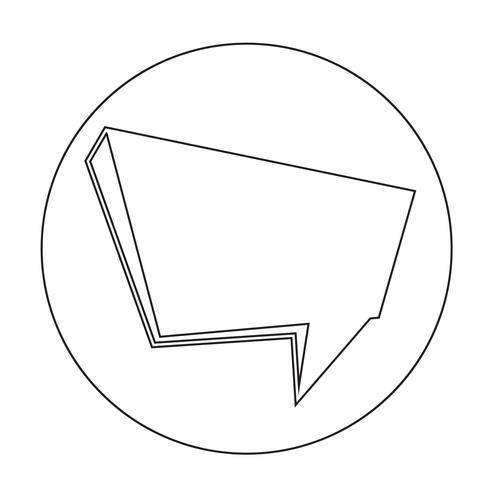 Icono de burbuja del discurso vector