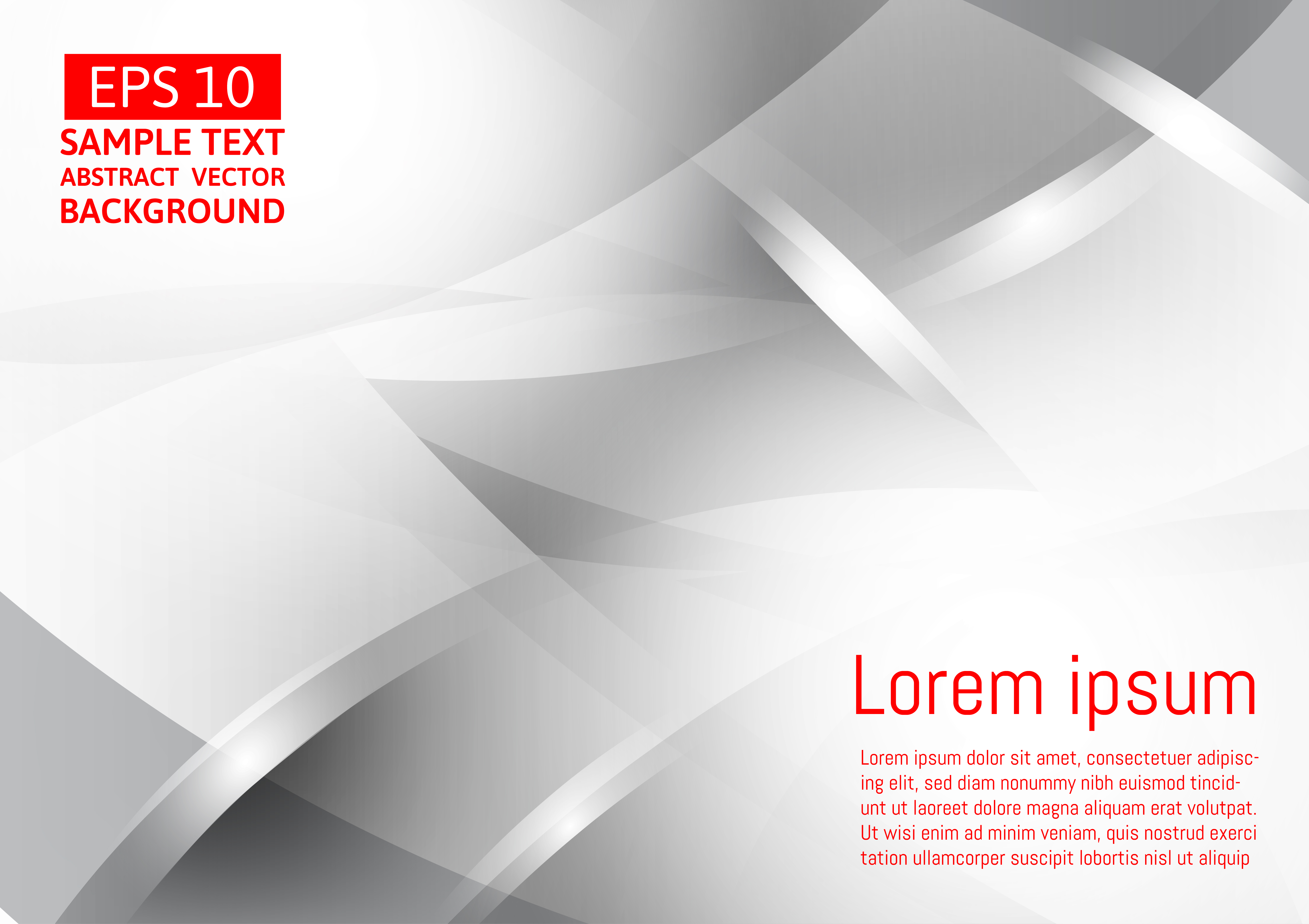 Gray And Silver Color Geometric Abstract Vector Background Modern