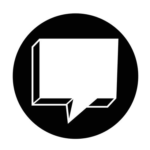 Speech bubble icon vector