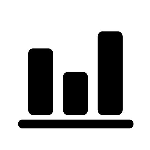 Diagrama simple ilustración de vector de icono de gráfico