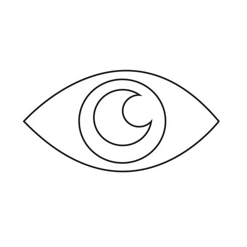 icono de ojo ilustración vectorial vector