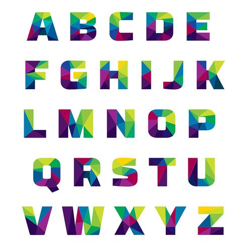 Diseño de tipografía colorida vector