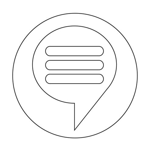 Speech bubble icon vector