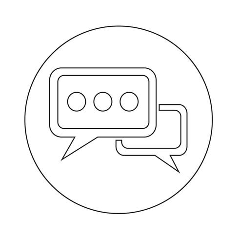 Speech bubble icon vector