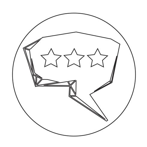 Speech bubble icon vector