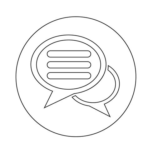 Speech bubble icon vector