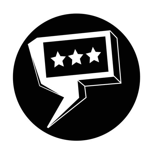 Speech bubble icon vector