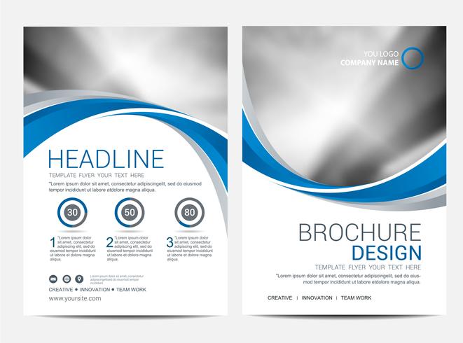 Brochure Layout template, cover design background vector