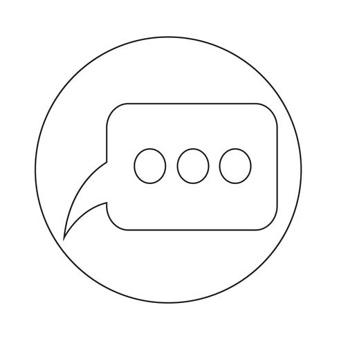 Speech bubble icon vector