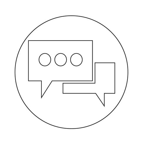 Speech bubble icon vector