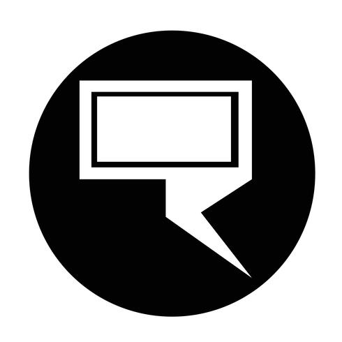 Speech bubble icon vector