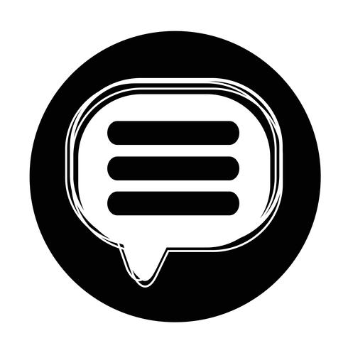 Speech bubble icon vector