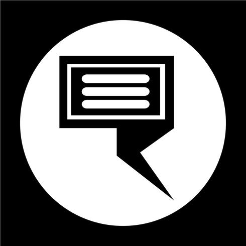 Speech bubble icon vector