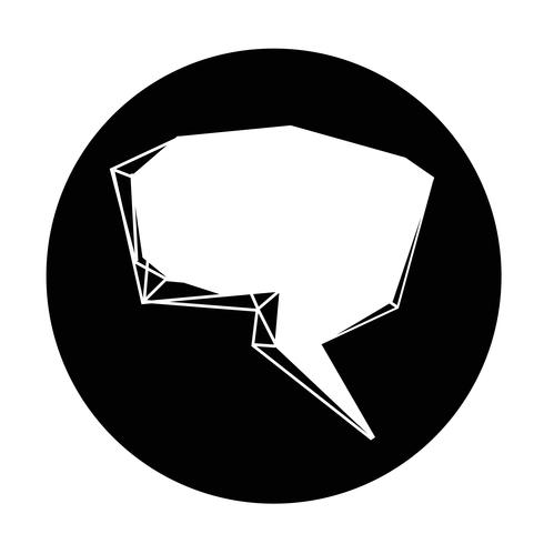 Speech bubble icon vector