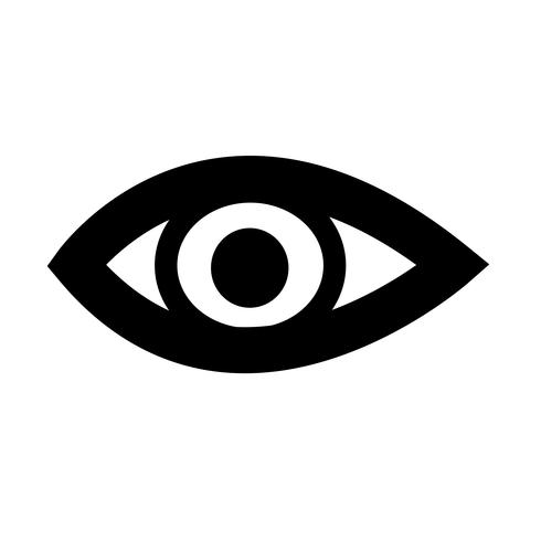 Ilustración de vector de icono de ojo