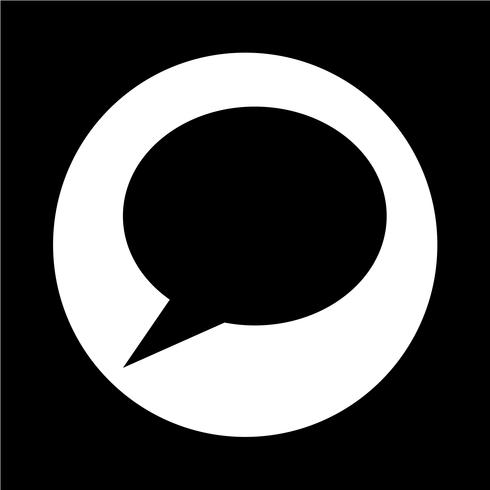 Speech bubble icon vector