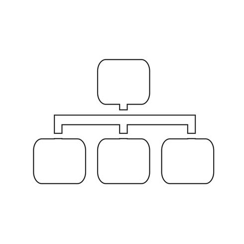 Diagrama simple ilustración de vector de icono de gráfico