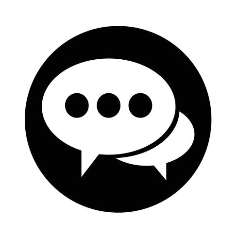 Speech bubble icon vector