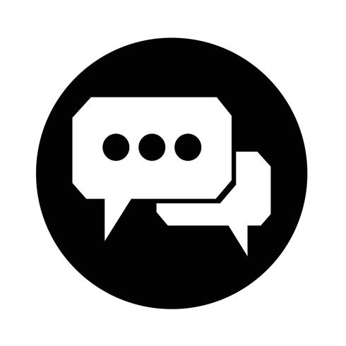 Speech bubble icon vector