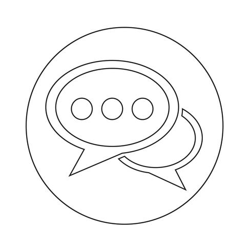 Speech bubble icon vector