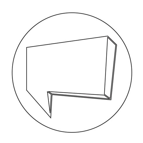 Speech bubble icon vector