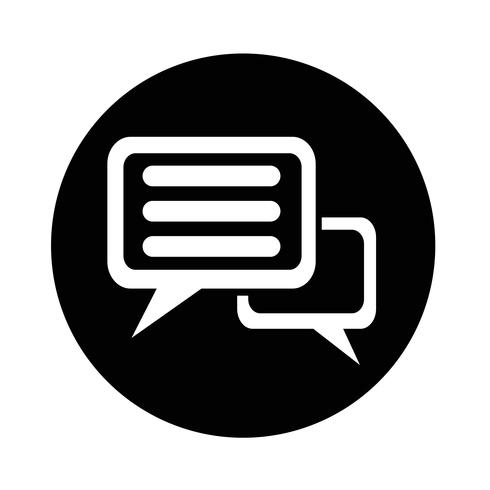 Speech bubble icon vector