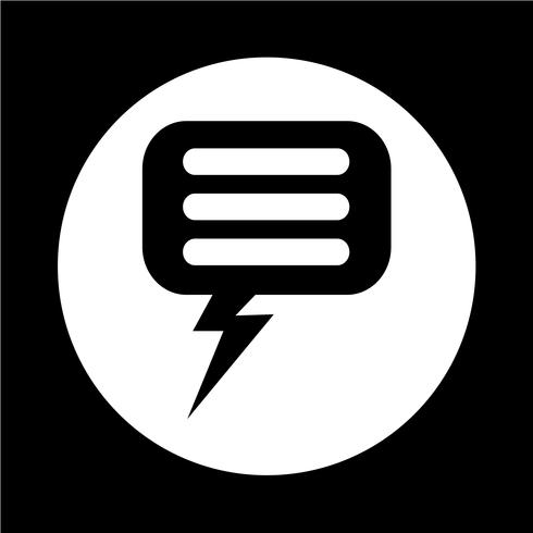 Speech bubble icon vector