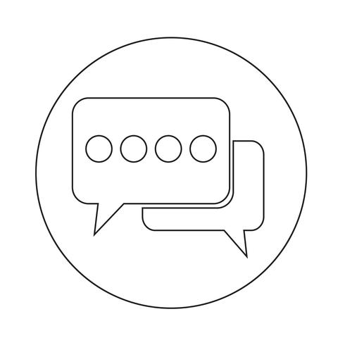 Speech bubble icon vector