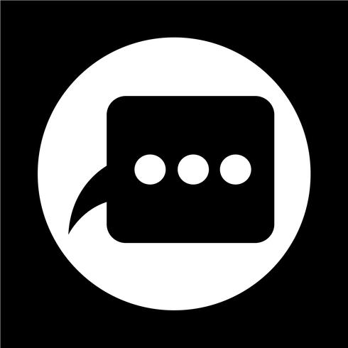 Speech bubble icon vector