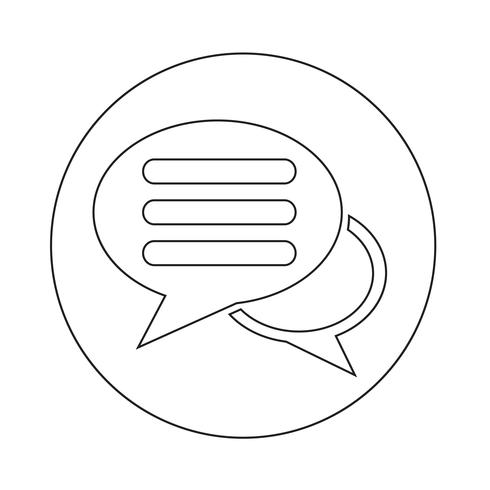 Speech bubble icon vector