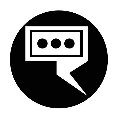 Speech bubble icon vector