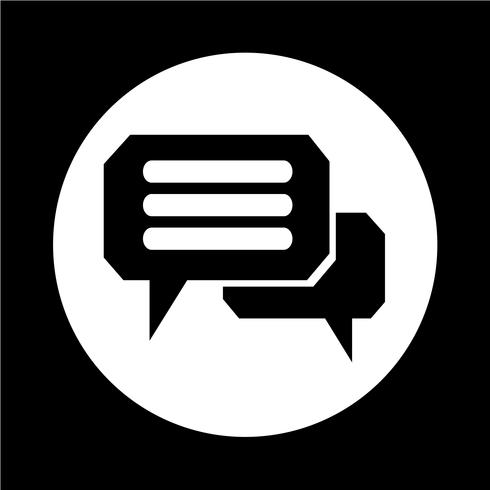 Speech bubble icon vector