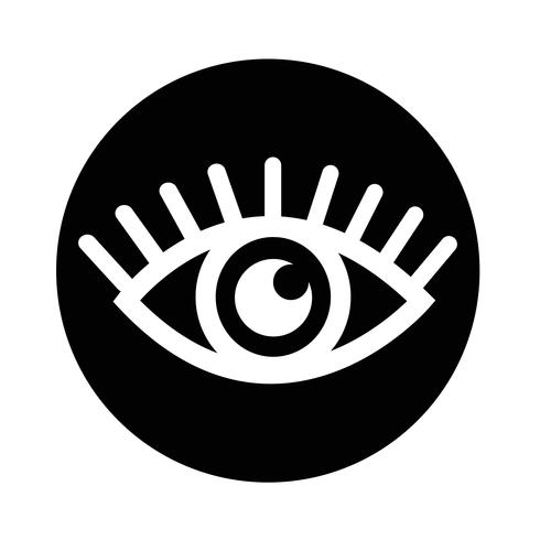 Icono de signo de ojo vector