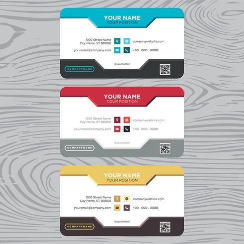 Colorful Business Card Collection vector