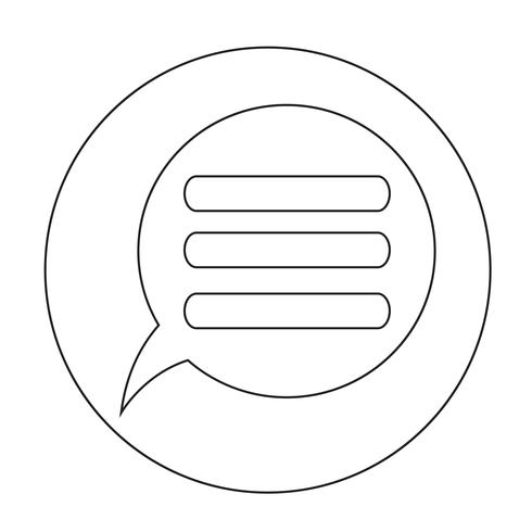 Speech bubble icon vector